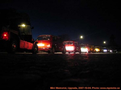 Mini Memorial 2007, strax innan kortege genom stan