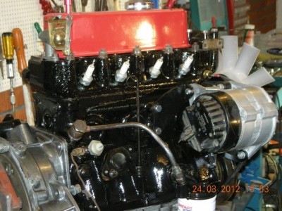 Nymålad motor