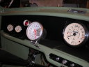instrument panel fina vita mätare allt sprillans nytt