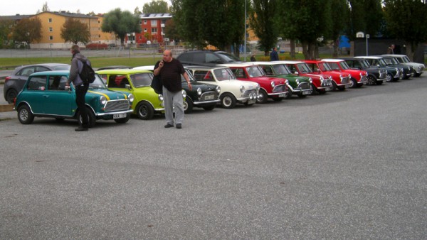 Samling vid stadsrally